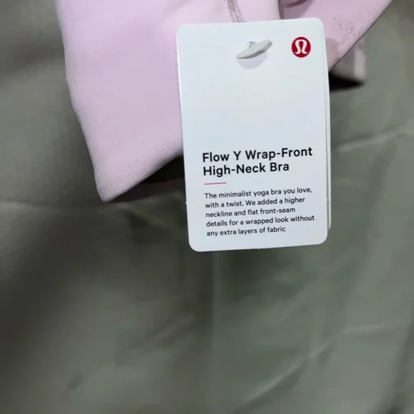 NWT LuLuLemon flow Y neck front wrap high neck bra - Picture 4 of 4